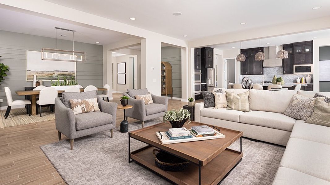 Furnished interior view inside a new home in Ellsworth Ranch, Queen Creek (Image 3).