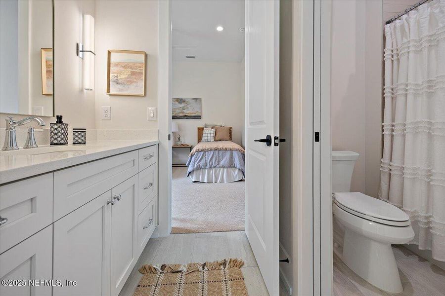 Furnished interior view inside a new home in River Landing at Nocatee (DF Luxury Homes), Ponte Vedra (Image 19). Furnished interior view inside a new home in River Landing at Nocatee (DF Luxury Homes), Ponte Vedra (Image 19).