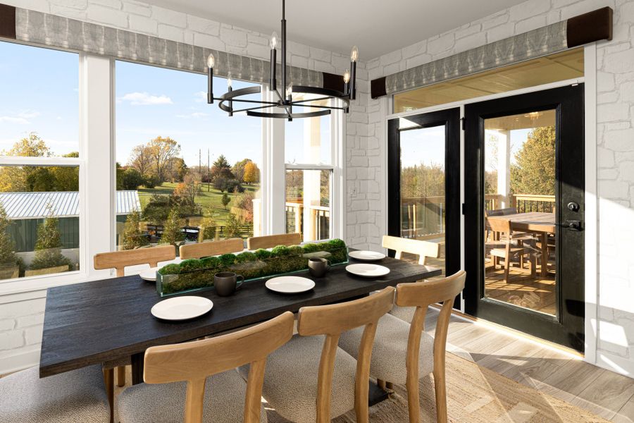 Representative furnished interior of a home built from the Pearson by Fischer Homes in Woodberry, Canton (Image 14).