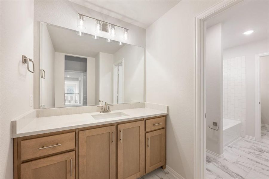 Furnished interior view inside a new home in Mockingbird Heights Classic 60, Midlothian (Image 8).