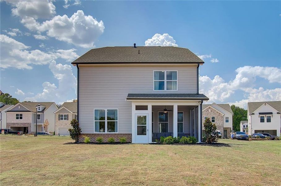 Exterior details and patio area of a home in Crofton Place Enclave, Snellville (Image 29).