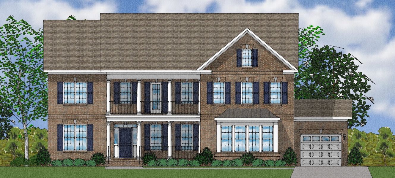 Representative exterior photo of a completed home built from the Rutledge II - Elite Collection by Mungo Homes in Suter Estates, Easley, SC (Image 38).