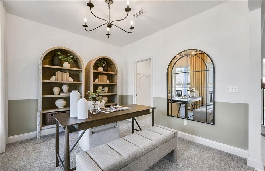 Furnished interior view inside a new home in Haverhill Estates, Dacula (Image 13).