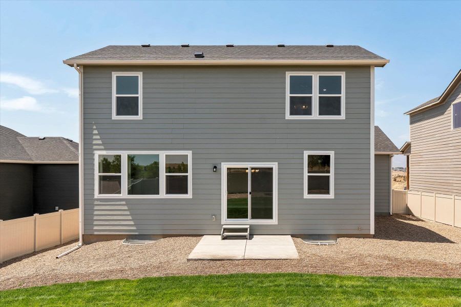 Exterior details and patio area of a home in Aspen Ranch, Fountain (Image 3).