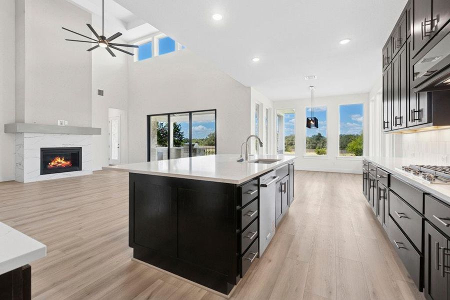 Furnished interior view inside a new home in Leander Estates, Leander (Image 6). Furnished interior view inside a new home in Leander Estates, Leander (Image 6).