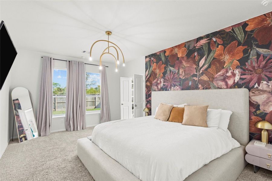 Furnished interior view inside a new home in , Santa Fe (Image 27). Furnished interior view inside a new home in , Santa Fe (Image 27).