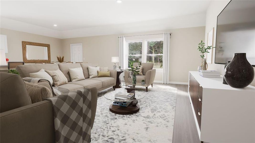 Furnished interior view inside a new home in Courtland Place, Cleburne (Image 4). Furnished interior view inside a new home in Courtland Place, Cleburne (Image 4).