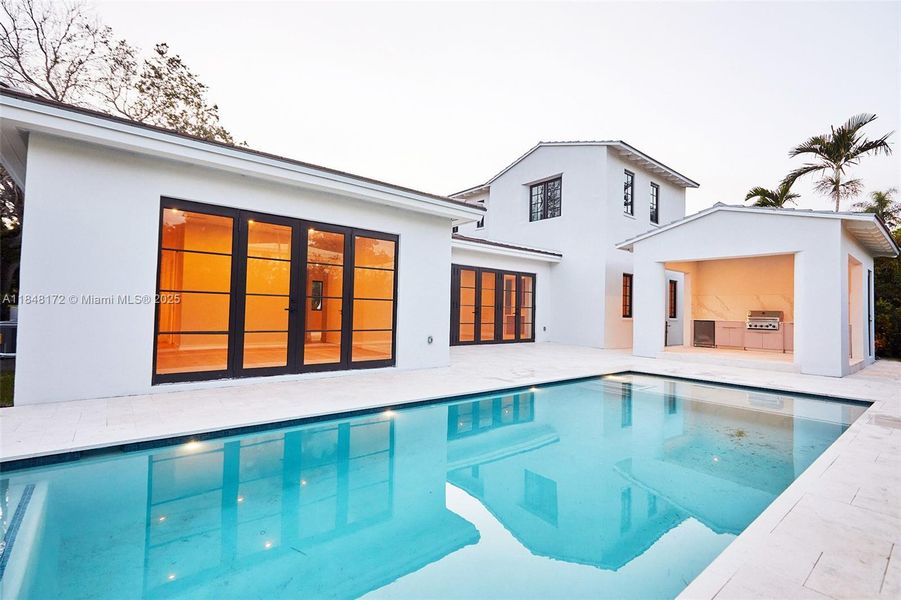 Front exterior of a new home in , Coral Gables, FL, highlighting curb appeal (Image 25).