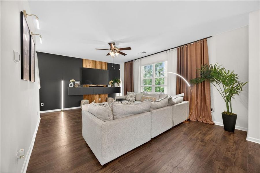 Furnished interior view inside a new home in The Villages at Oakshire, Atlanta (Image 13). Furnished interior view inside a new home in The Villages at Oakshire, Atlanta (Image 13).