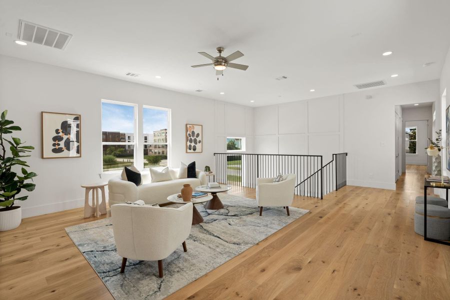 Furnished interior view inside a new home in , Houston (Image 16).