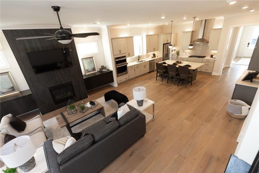 Furnished interior view inside a new home in Aberdeen, Hoschton (Image 55).