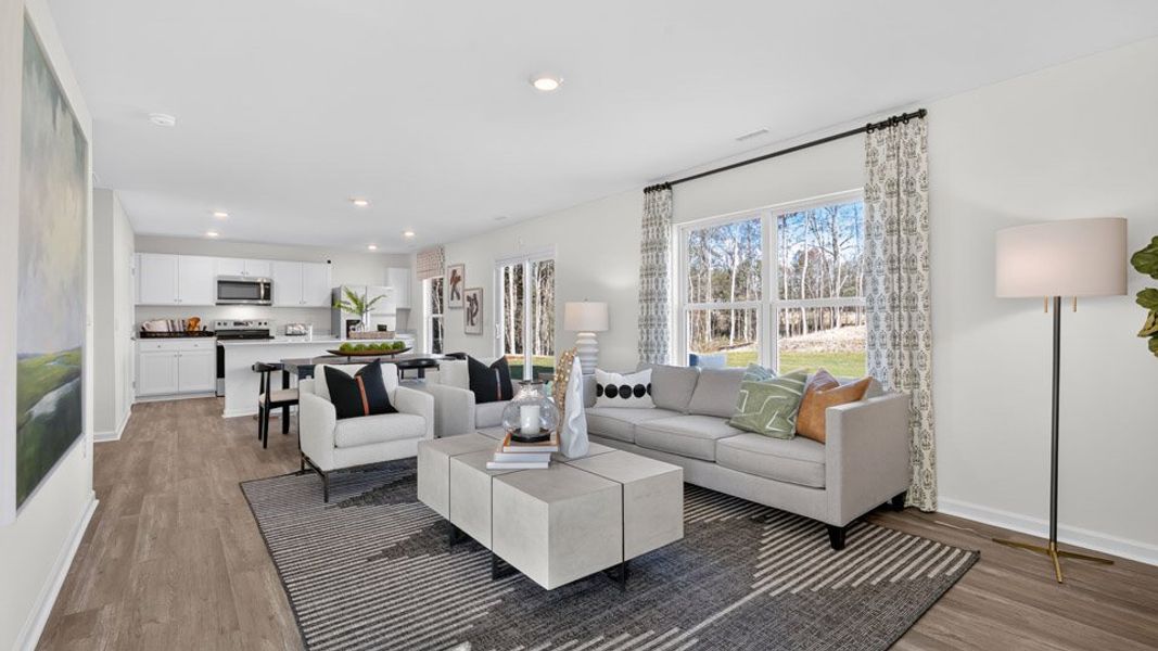 Furnished interior view inside a new home in Madeline Farm, New Bern (Image 17). Furnished interior view inside a new home in Madeline Farm, New Bern (Image 17).