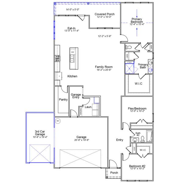 2D floor plan layout of this home in Rich Square, Ash, NC (Image 2). 2D floor plan layout of this home in Rich Square, Ash, NC (Image 2).