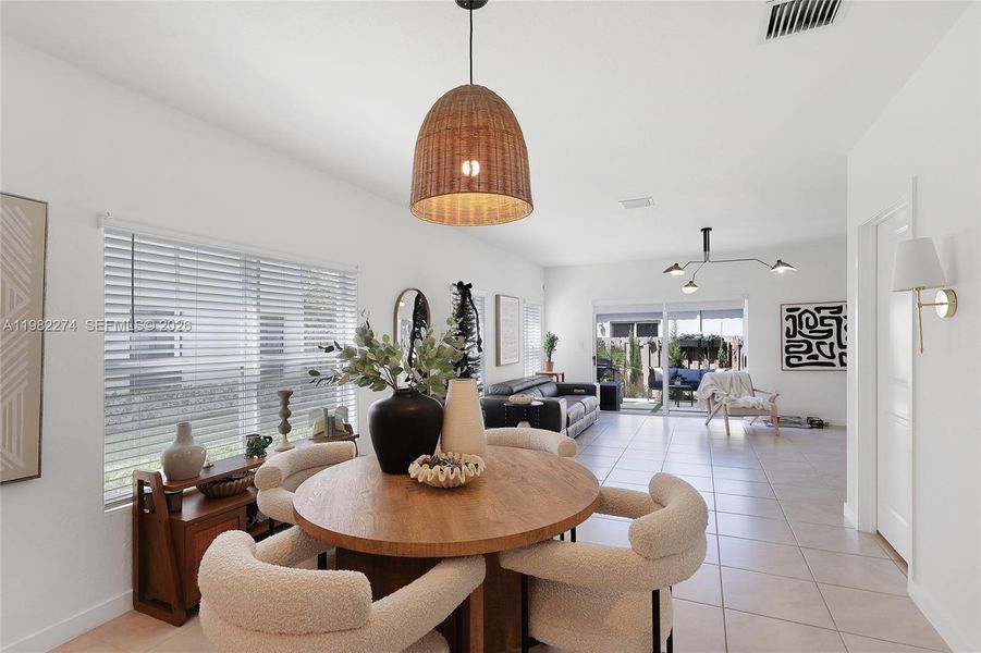 Furnished interior view inside a new home in Sebastian Isles, Florida City (Image 6). Furnished interior view inside a new home in Sebastian Isles, Florida City (Image 6).