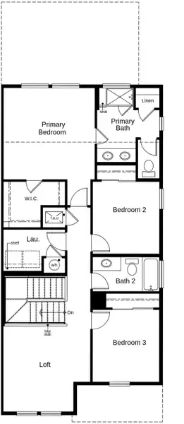 2D floor plan layout of this home in Windler Villas, Aurora, CO (Image 3).