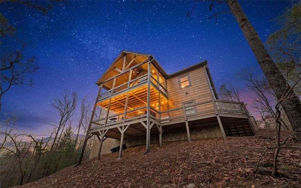 Exterior details and patio area of a home in , Ellijay (Image 4). Exterior details and patio area of a home in , Ellijay (Image 4).