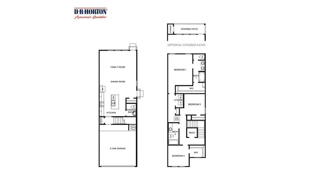 Elevations, exterior/ interior colors, options, available upgrades that require an additional charge, and standard features will vary in each community and subject change without notice. Call for details.