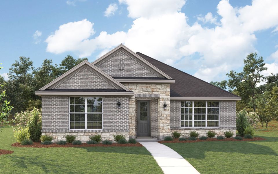 The Buchanan - Traditional with Stone Elevation