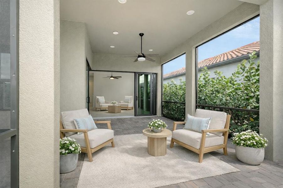 Exterior details and patio area of a home in , Nokomis (Image 24).