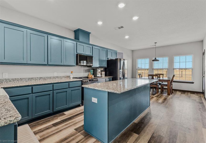 Furnished interior view inside a new home in , Point (Image 9).