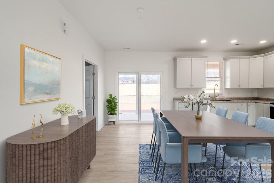 Furnished interior view inside a new home in , Monroe (Image 4).