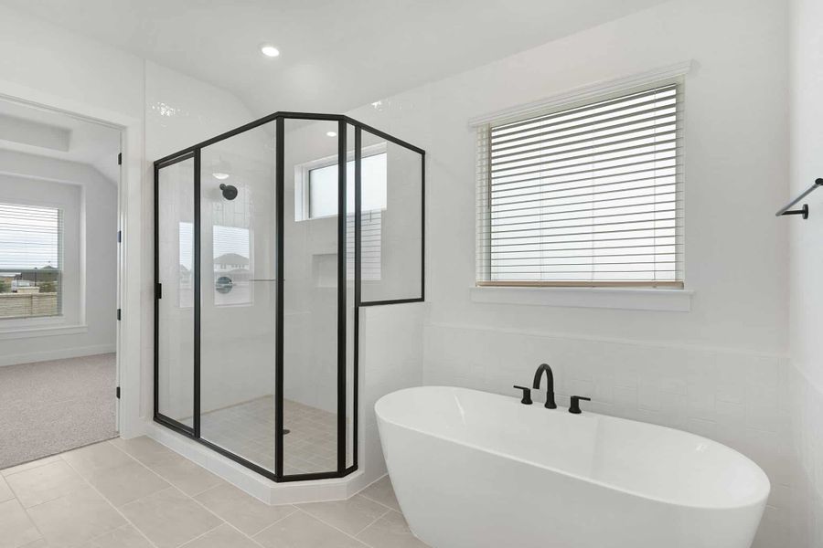 Furnished interior view inside a new home in The Grove at Blackhawk, Pflugerville (Image 12).