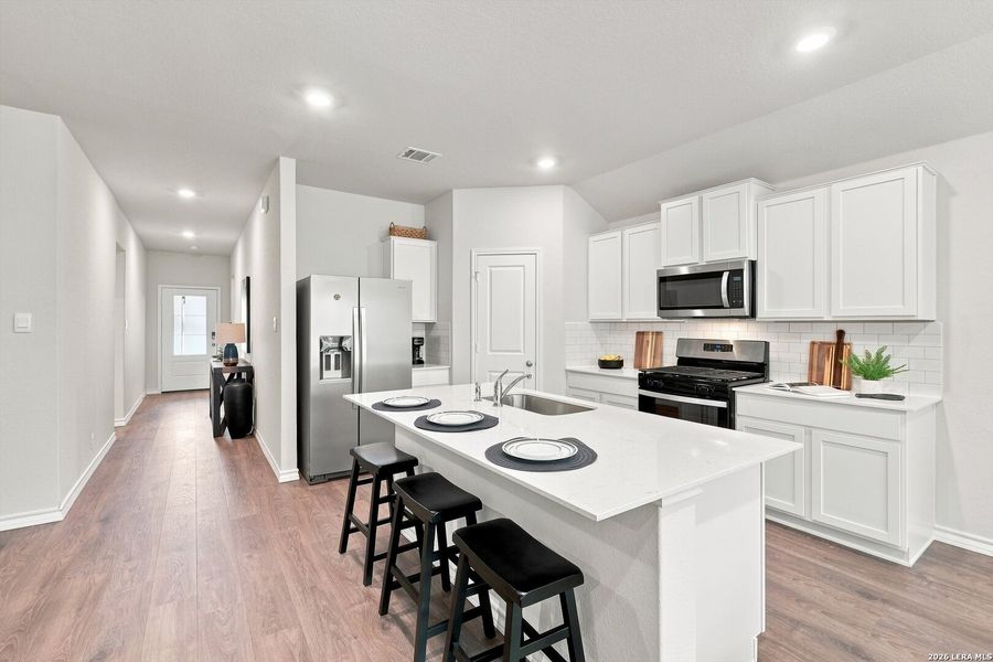 Furnished interior view inside a new home in Brookstone Creek, San Antonio (Image 18).