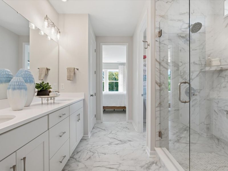 Representative furnished interior of a home built from the Paloma by Tri Pointe Homes in Bellflower, Charlotte (Image 48).