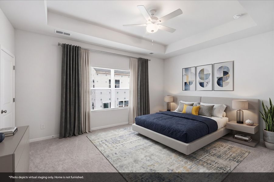 Furnished interior view inside a new home in Nichols Landing, Charlotte (Image 7).