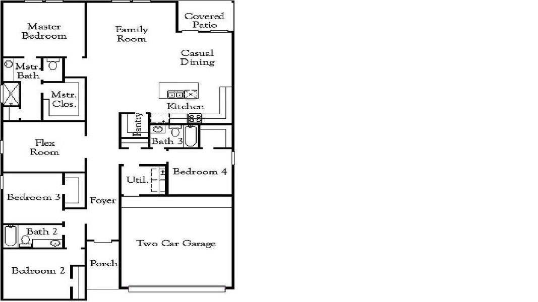 2D floor plan layout of this home in River Ranch Trails, Dayton, TX (Image 3). 2D floor plan layout of this home in River Ranch Trails, Dayton, TX (Image 3).