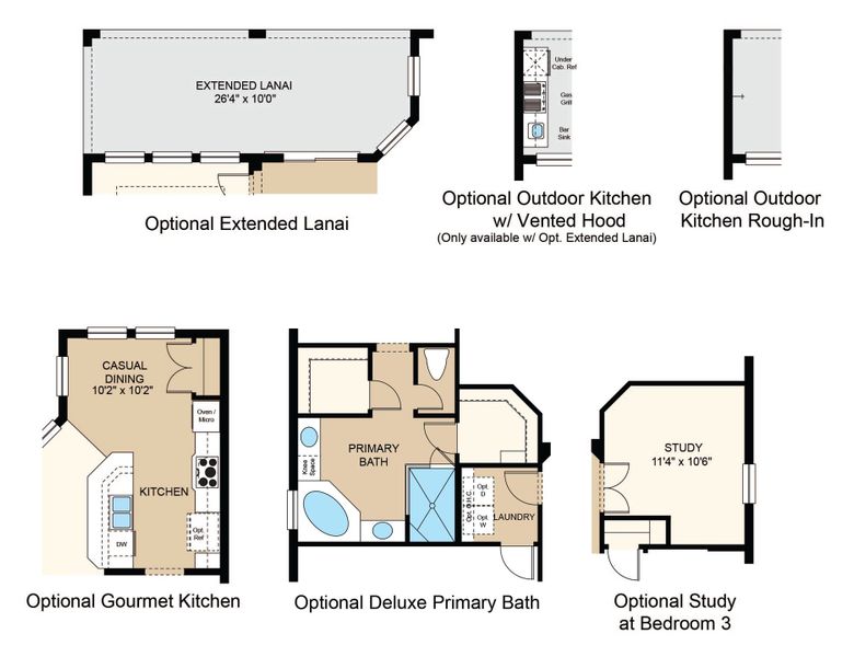 2D floor plan layout of this home in Windward Preserve, Cocoa, FL (Image 3).