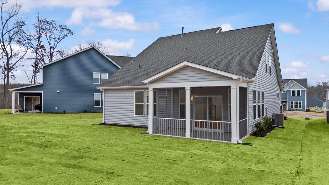 Exterior details and patio area of a home in Fox Hollow, Spartanburg (Image 4). Exterior details and patio area of a home in Fox Hollow, Spartanburg (Image 4).