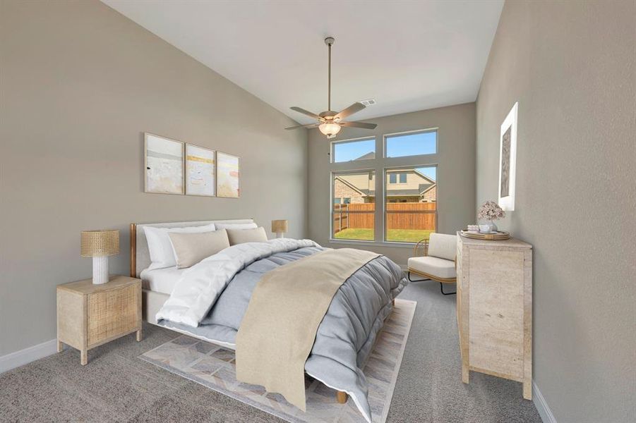 Furnished interior view inside a new home in Sandbrock Ranch, Aubrey (Image 9).