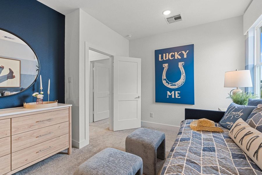 Furnished interior view inside a new home in Bridgeland, Cypress (Image 16).