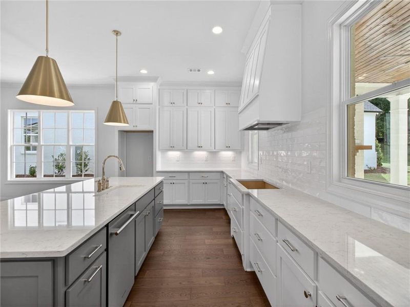 Furnished interior view inside a new home in , Suwanee (Image 7).