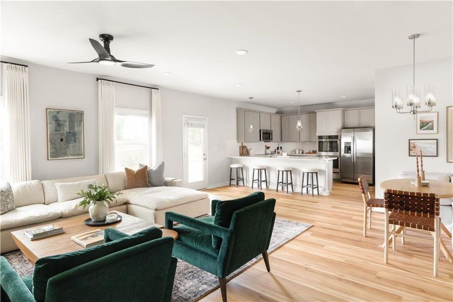 Furnished interior view inside a new home in Southern Hills, McDonough (Image 18).