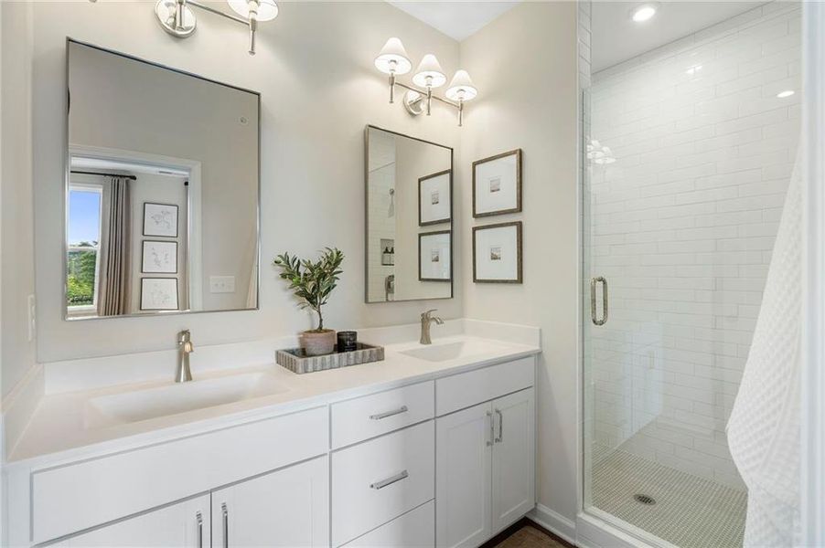 Furnished interior view inside a new home in , Alpharetta (Image 15).