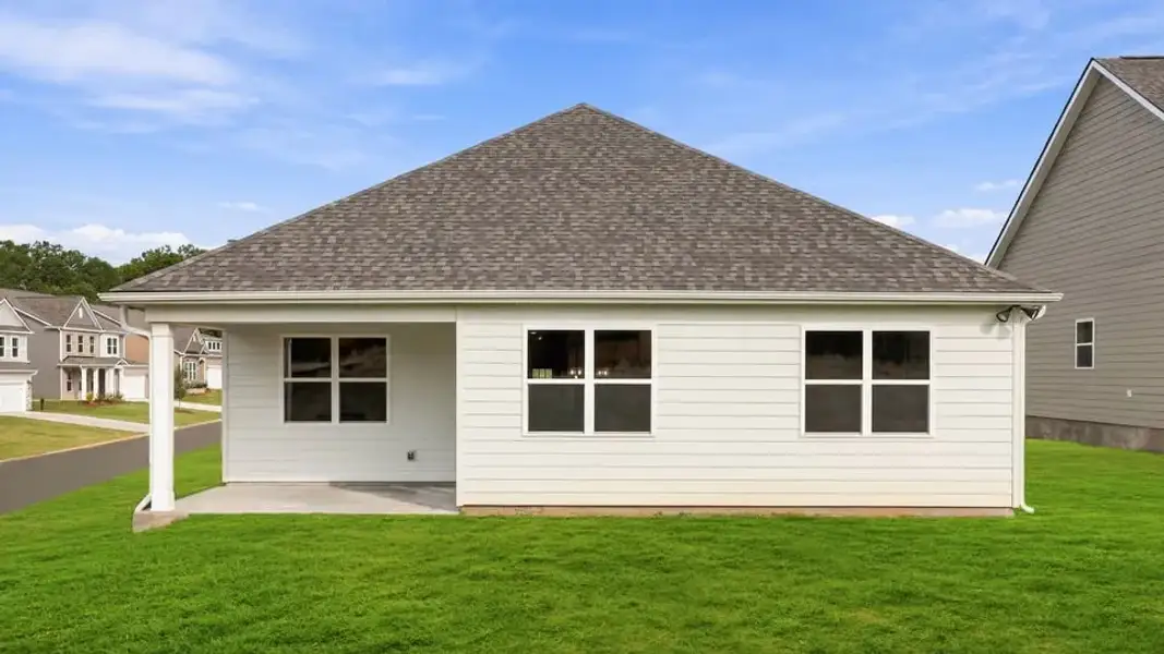 Exterior details and patio area of a home in Spring Ridge Reserve, Anderson (Image 26).