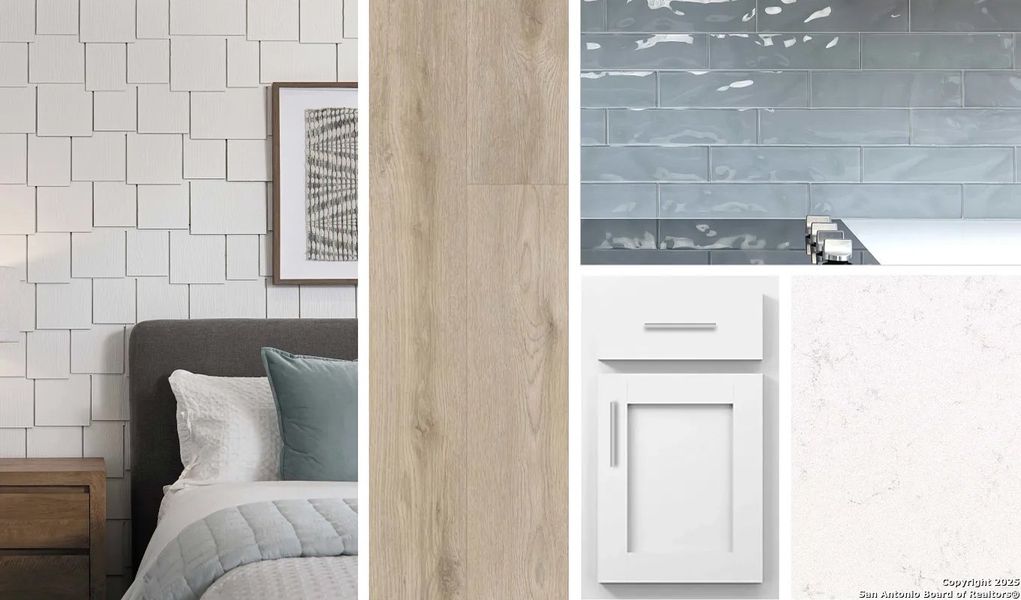 Sample of building materials used in homes in The Arbors at the Wilder, Adkins (Image 6). Sample of building materials used in homes in The Arbors at the Wilder, Adkins (Image 6).