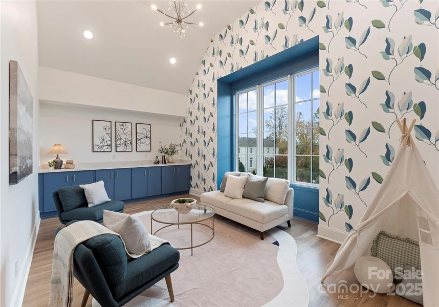 Furnished interior view inside a new home in , Charlotte (Image 39).