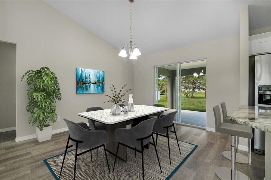 Furnished interior view inside a new home in , Ocala (Image 6).