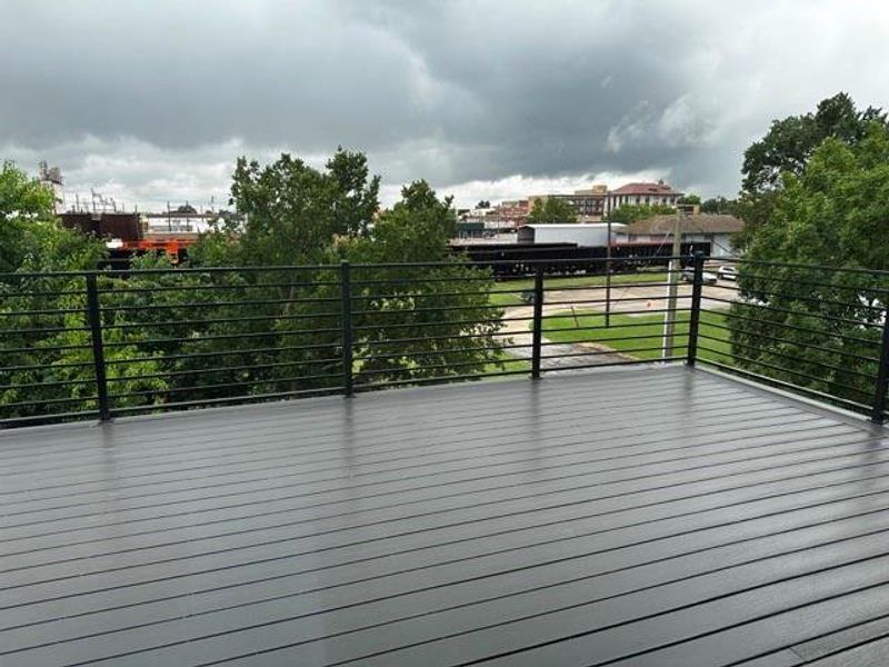 View of wooden terrace