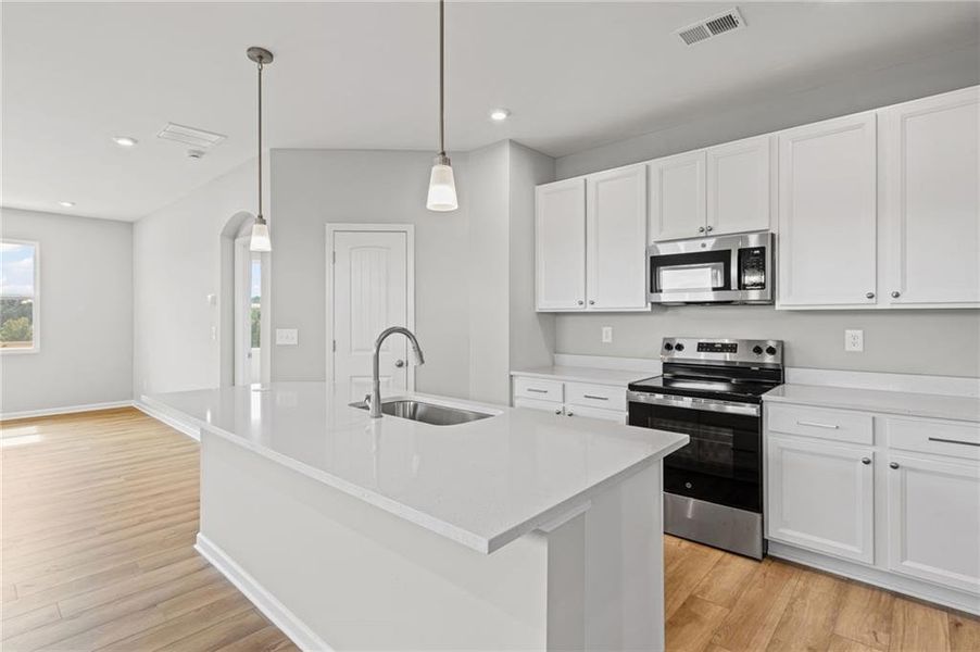 Furnished interior view inside a new home in Villas at Gold Creek, Dawsonville (Image 3).