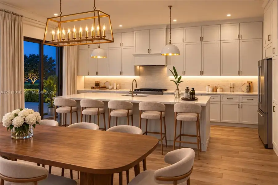 Furnished interior view inside a new home in , Hobe Sound (Image 5).