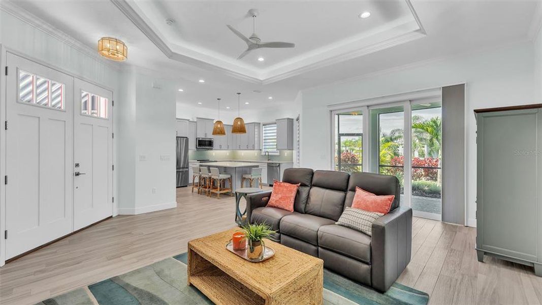 Furnished interior view inside a new home in , Polk City (Image 8).