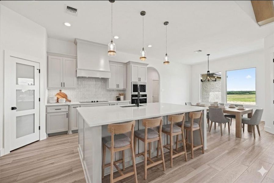 Furnished interior view inside a new home in Prairie Winds Estates, Poolville (Image 8).
