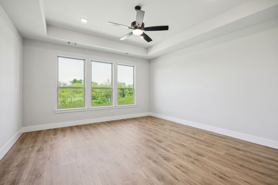 Representative unfurnished interior of a home built from the Emerson by Centre Living Homes in Ellis Ranch Estates, Waxahachie (Image 29). Representative unfurnished interior of a home built from the Emerson by Centre Living Homes in Ellis Ranch Estates, Waxahachie (Image 29).