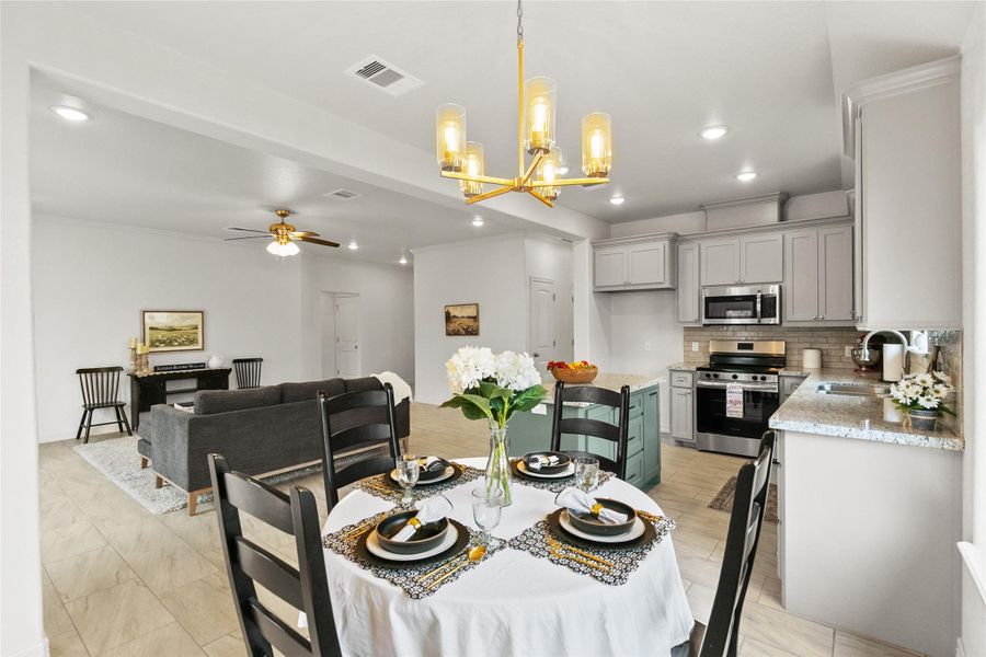Furnished interior view inside a new home in , Brazoria (Image 14).