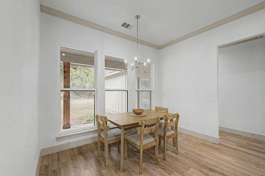 Furnished interior view inside a new home in , Wimberley (Image 5).