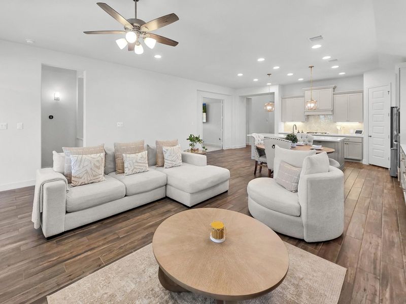Furnished interior view inside a new home in Artavia, Conroe (Image 7).
